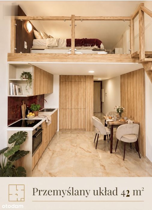 42m2 Loft premium z antresolą w WIMA | 1szy najemca | 28m + 14 antres.