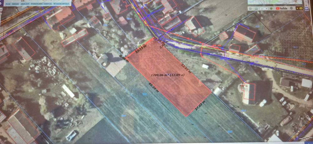 Uzbrojona działka budowlana 1695 m² Gralewo k. Gorzowa Wlkp.