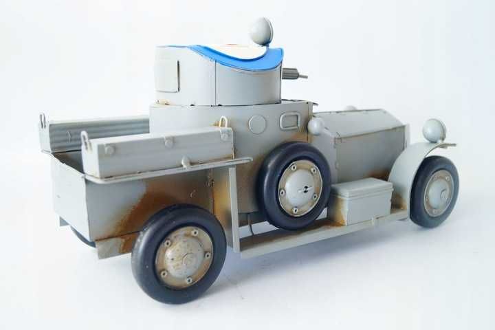 Metalowy pojazd samochód wojskowy model retro