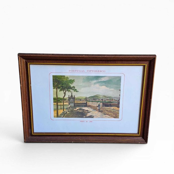 Quadro Decorativo “Portugal Pittoresco — Ponte de Lima”