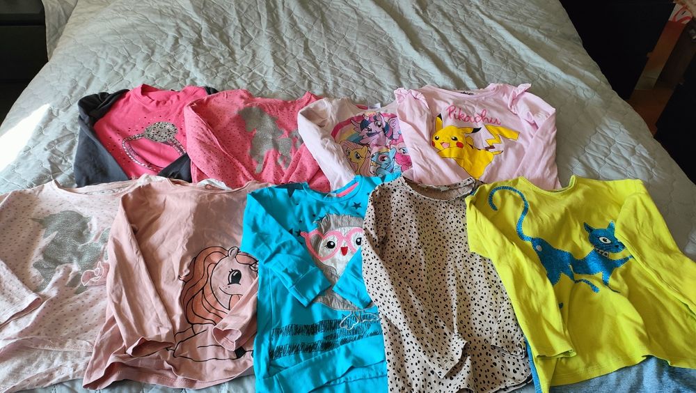 Bluzki długi rękaw 110/116