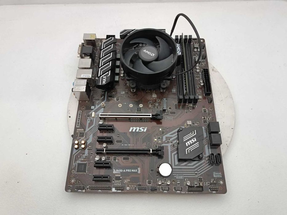 Motherboard B450-A Pro Max + Ryzen 3 1200 3.4GHz + Opção montagem comp