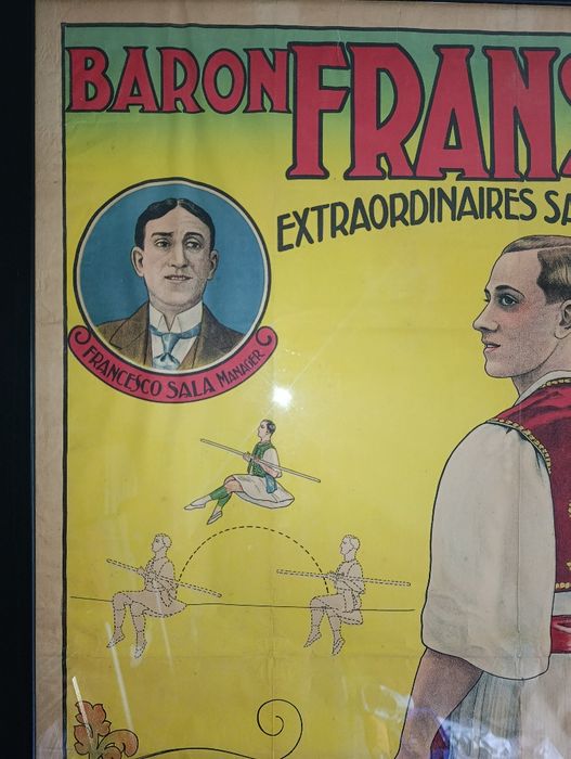 Cartaz Antigo de Circo – Baron Franskoko’s (Início do séc. XX)