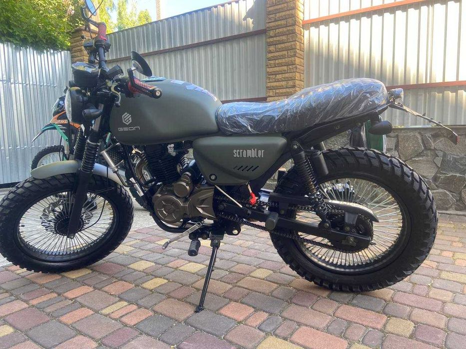 NEW 2024!!!Мотоцикл GEON SCRAMBLER LIGHT 200 міні