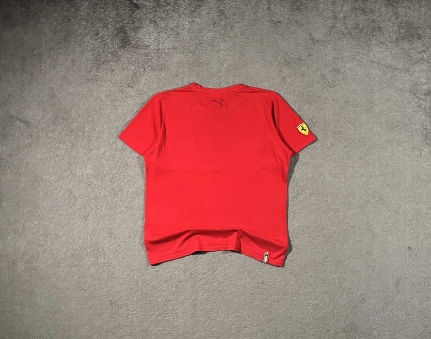 T-shirt Puma x Ferrari S Czerwona Nadruk Logo Kolaboracja