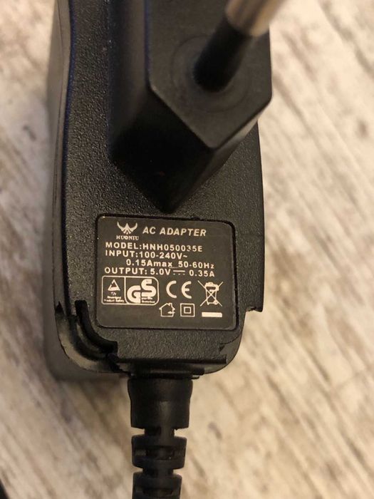 Адаптер  AC:100-240V DC: 5V 350mA  mini USB OTG