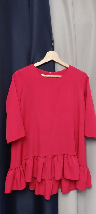 Tunika różowa  z falbanką