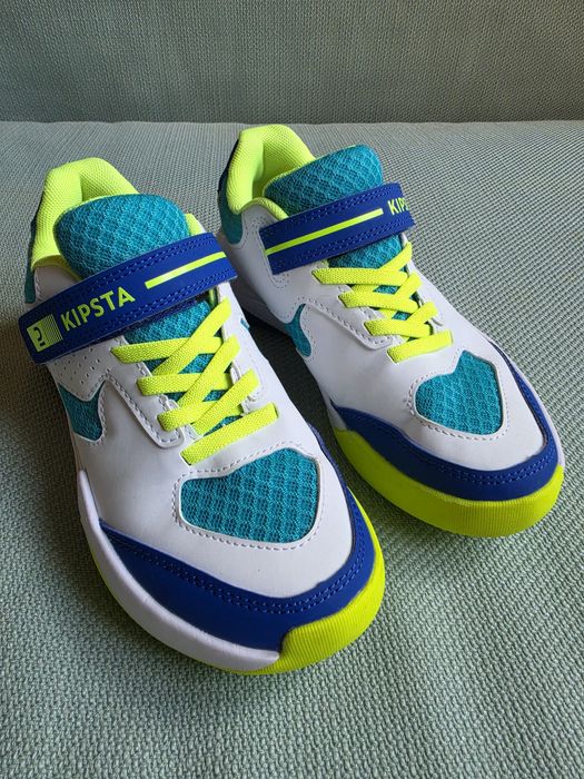 Buty dziecięce na WF halówki Decathlon Allsix VS100 Confort Junior na rzepy r.33