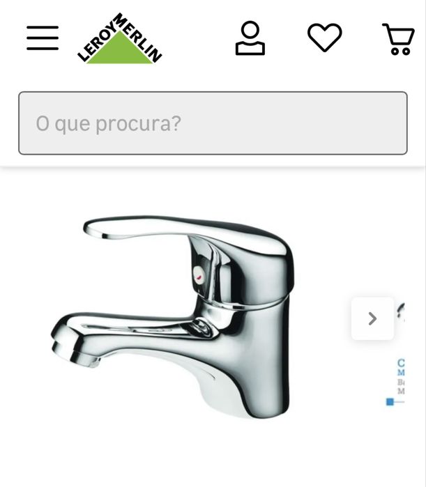 Torneira monocomando cromado