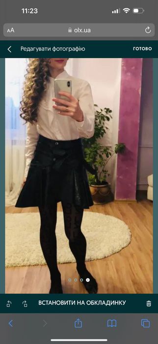 Шкіряна спідниця Maje
