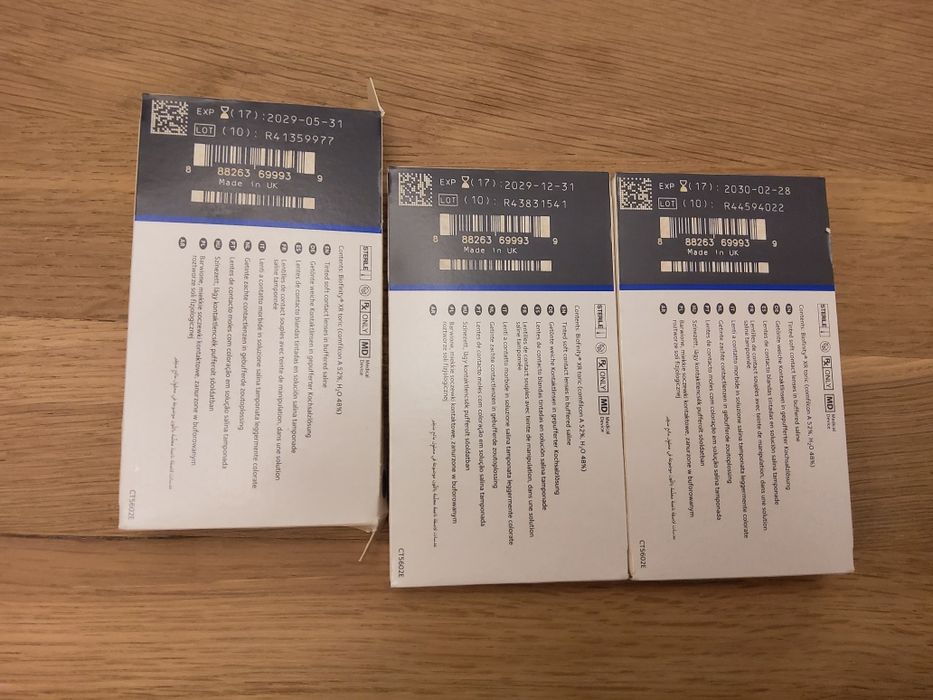 Soczewki kontaktowe Biofinity toric -10,5 z cylidrem -2,25 oś 180