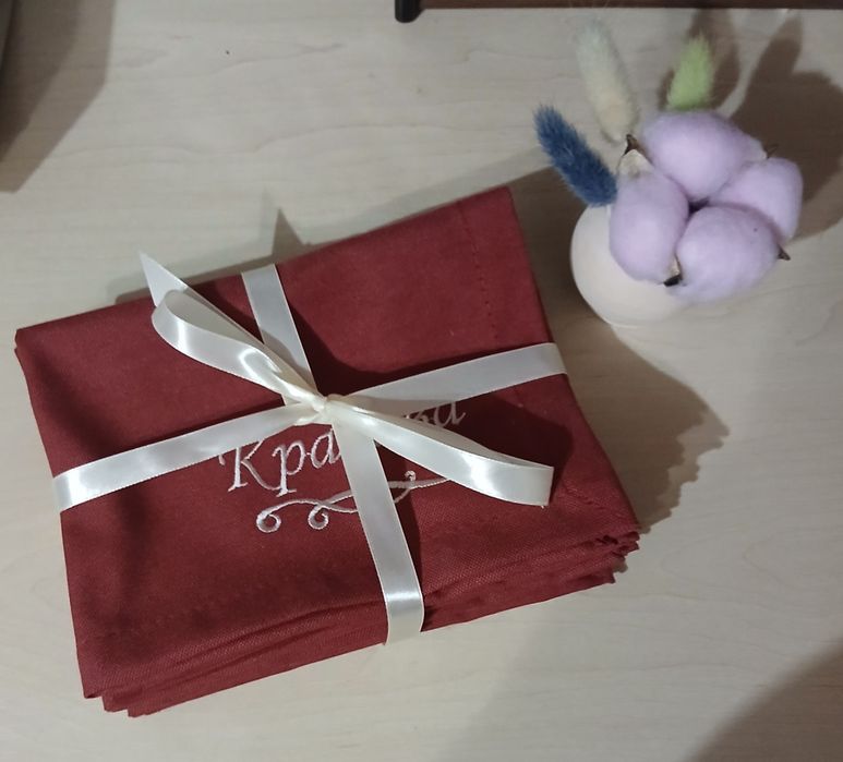 "Ти для мене..." Подарунковий набір серветки святковий набір для жінки