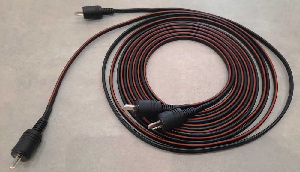 Kable Głośnikowe Miedź Wtyki DIN2 Kątowe Unitra Radmor Tonsil Technics