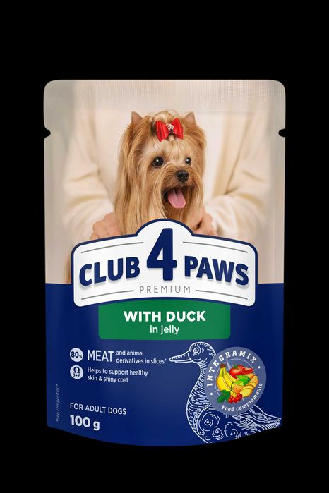 Корм Клуб 4 лапи в паучі для собак