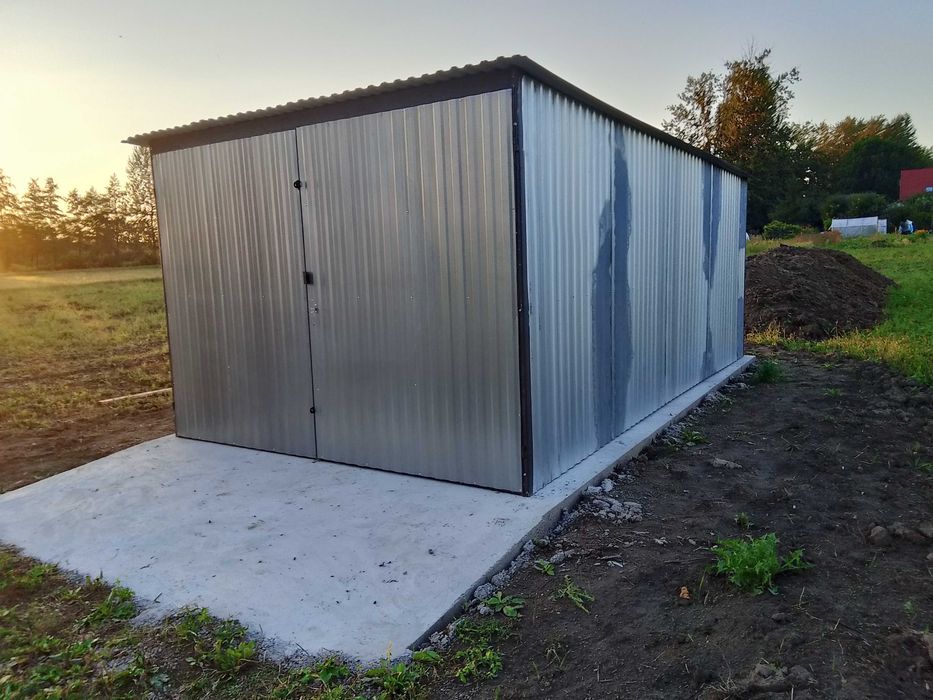 Garaż blaszny 3x5 II Gat Na budowe