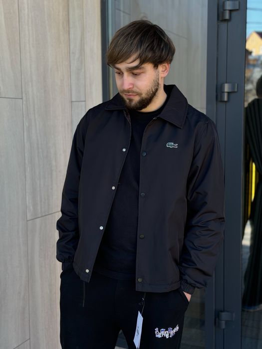 Куртка овершот Lacoste monogram двохстороня 3 КОЛЬОРИ Монограм Лакост