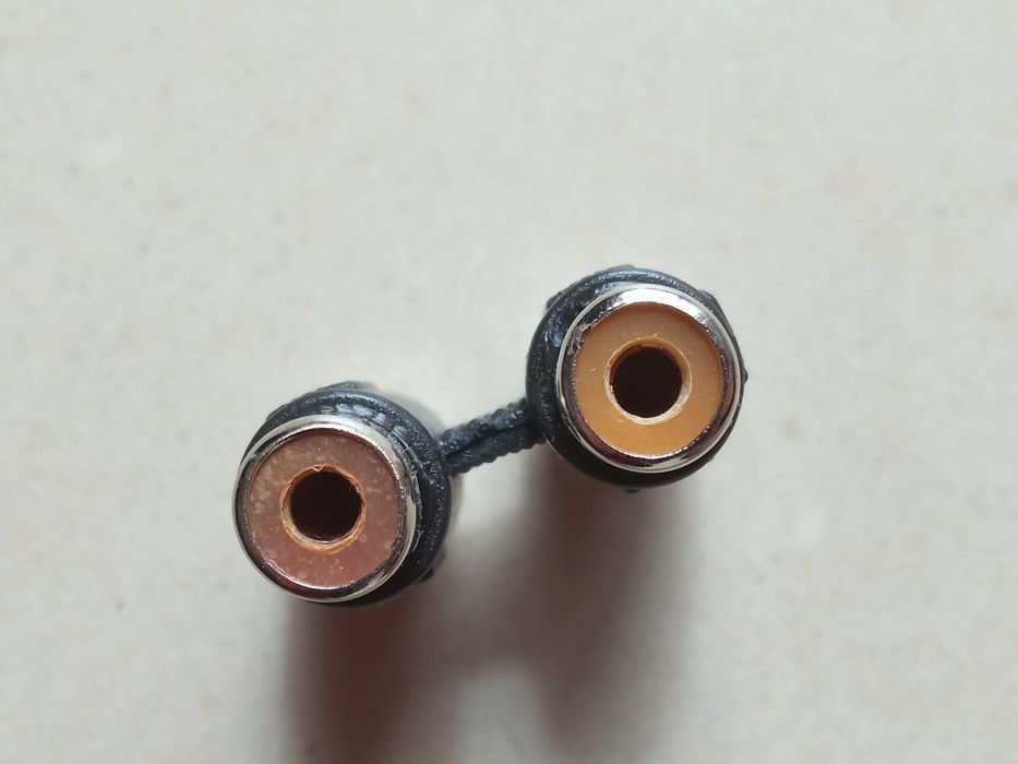 Adapter złącze złączka 2xRCA RCA podówójny gniazdko gniazdko