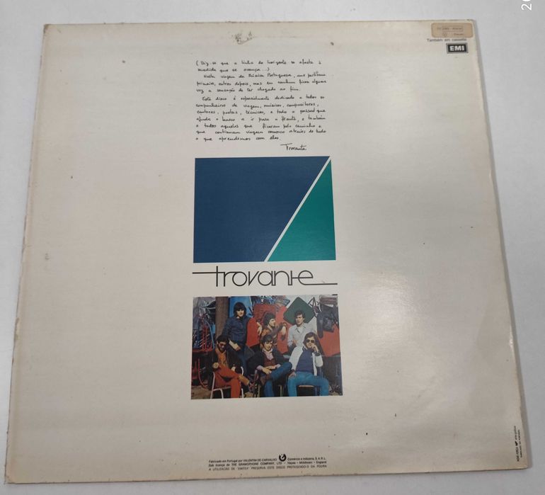 LP Vinil - Trovante - Cais das Colinas