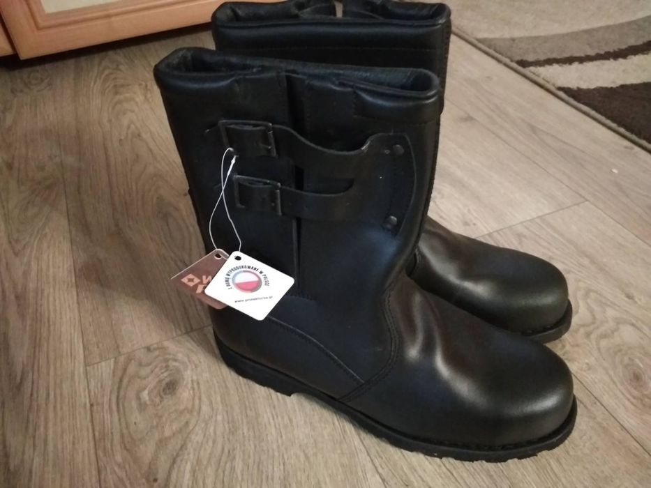 Nowe glany trapery męskie czarne Polskie 44