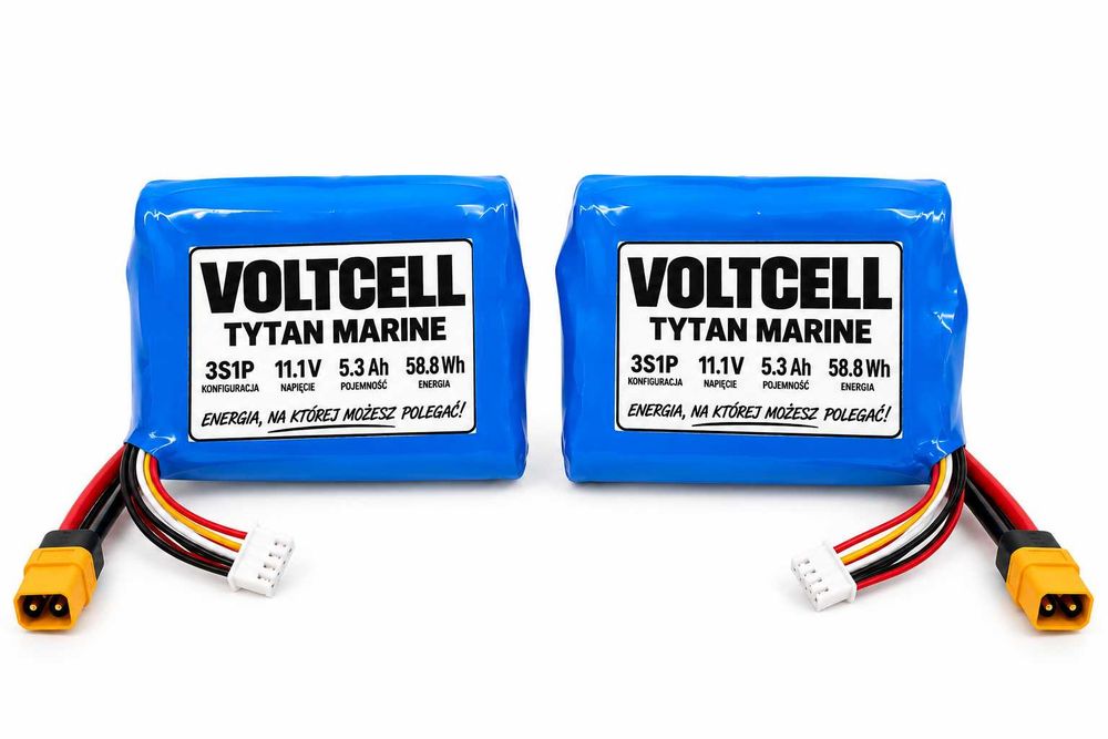 Akumulator do echosondy Toslon Lucky 11,1V 5300mAh Samsung 21700 Li-ion 3S Bateria