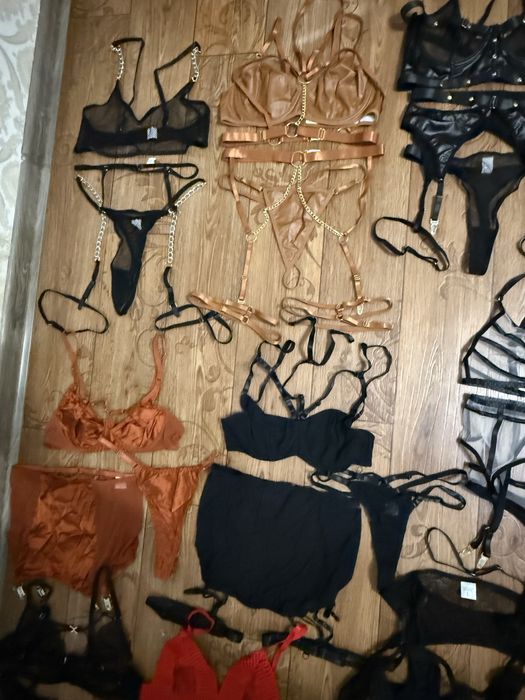 Еротична білизна белье ліф пояс труси гартери латекс сітка спідниця