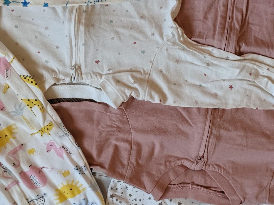 Лот пакет піжам сліпів чоловічків 6 шт на дівчинку 74 см