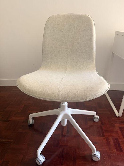 Cadeira p/escritório, Gunnared bege/branco