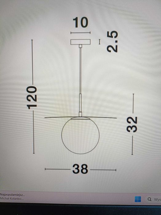 lampa wisząca nova luce