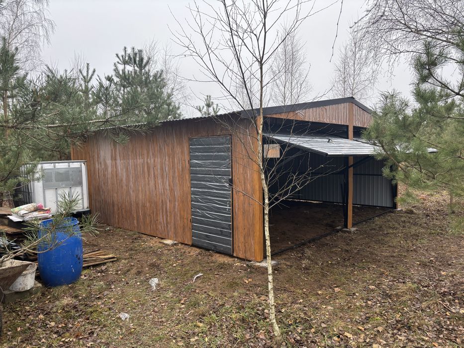 Garaż blaszany 6x6 - Widok 3