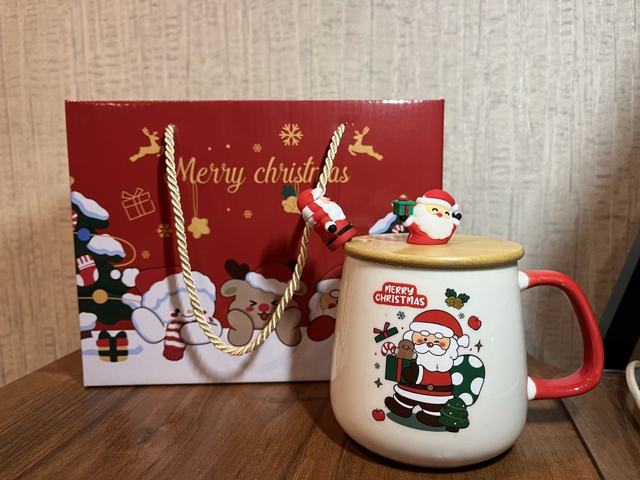 Новогодняя чашка/новорічна чашка