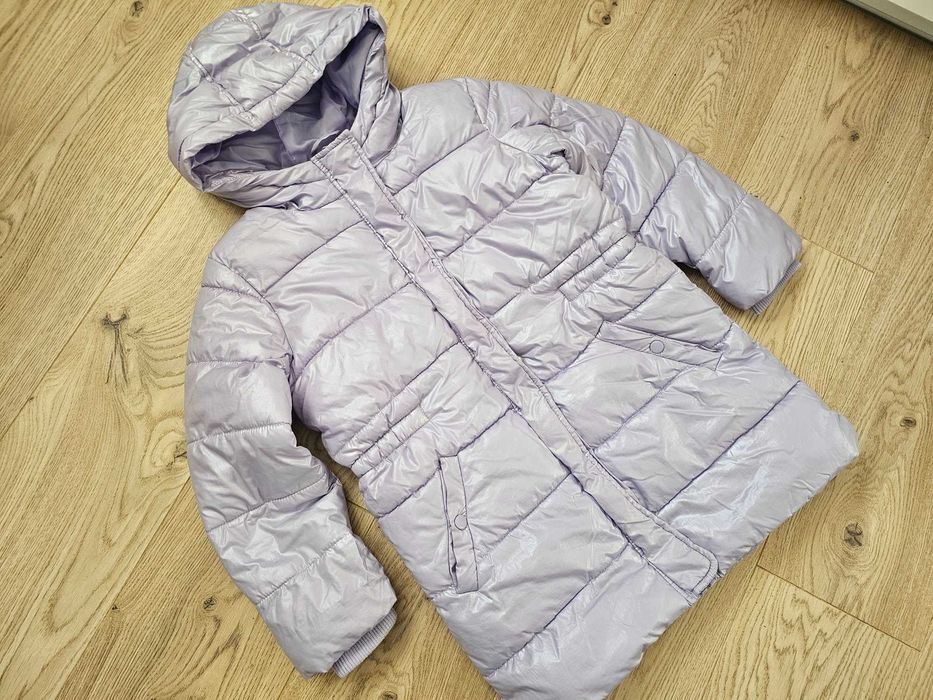 Kurtka dla dziewczynki 128 fioletowa