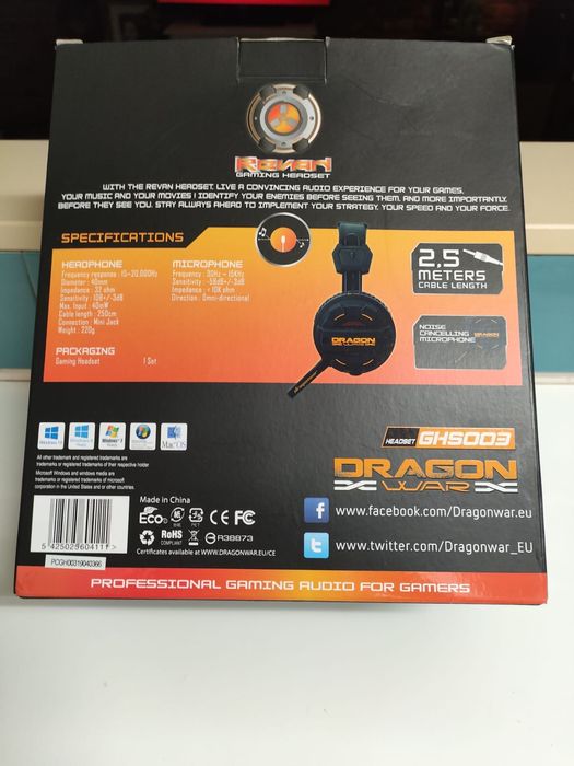 Headset G-HS-003 REVAN Dragon War