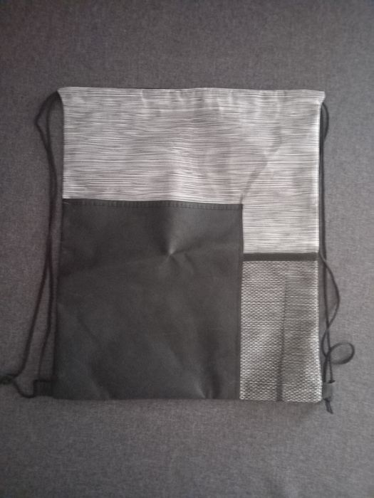 Worek szary z kieszonką