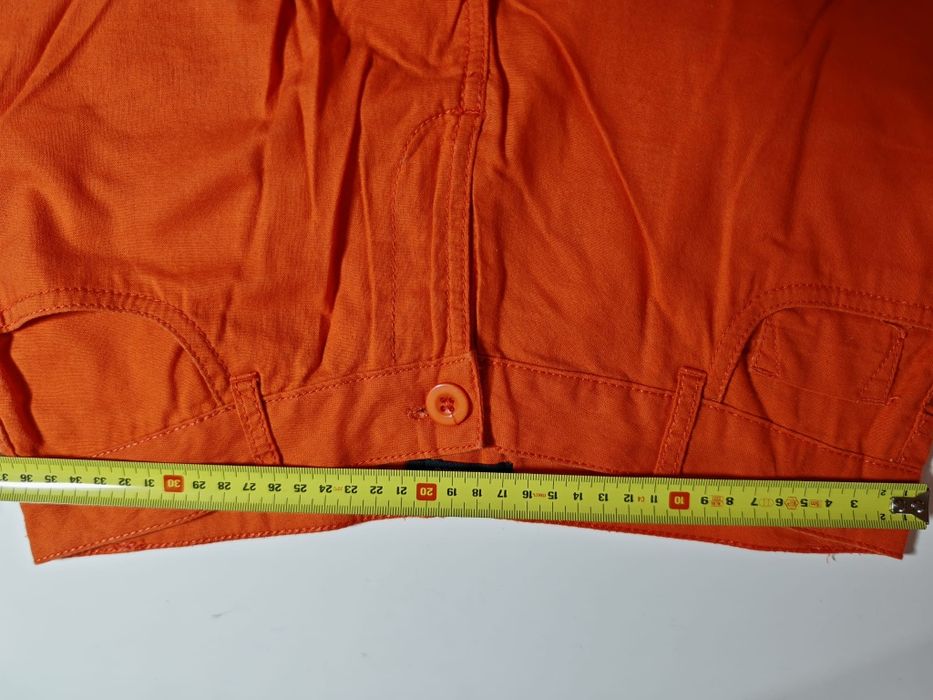 Calções laranja in extenso linho tamanho 38