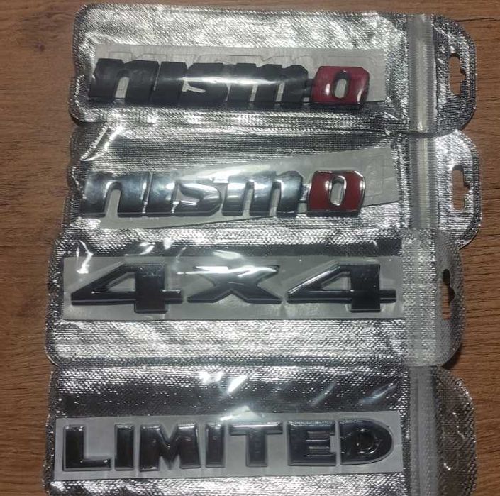 Naklejki 3D chrom metal NISMO