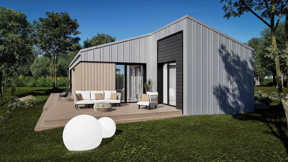 DOM modułowy, całoroczny, mieszkalny na zgłoszenie 70m2