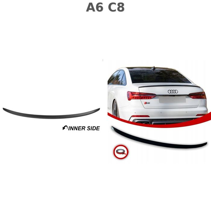 Audi A3 / A4 / A5 / A6  спойлер багажника стиль S, M4 черный глянец