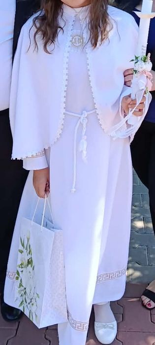 Alba komunijna  dla dziewczynki cały zestaw