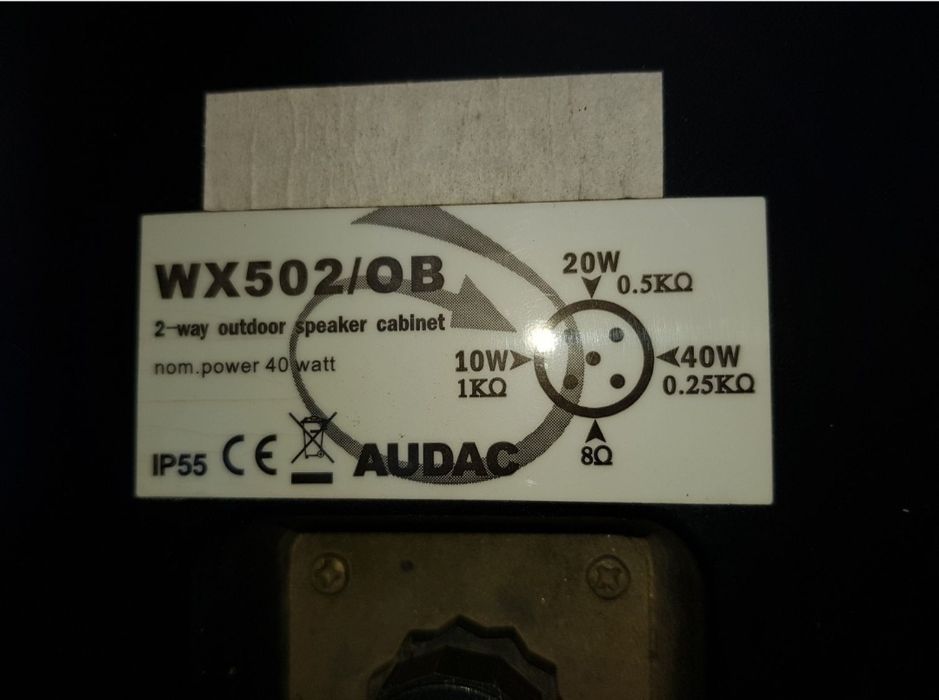 5 Colunas Audac WX502 /OB