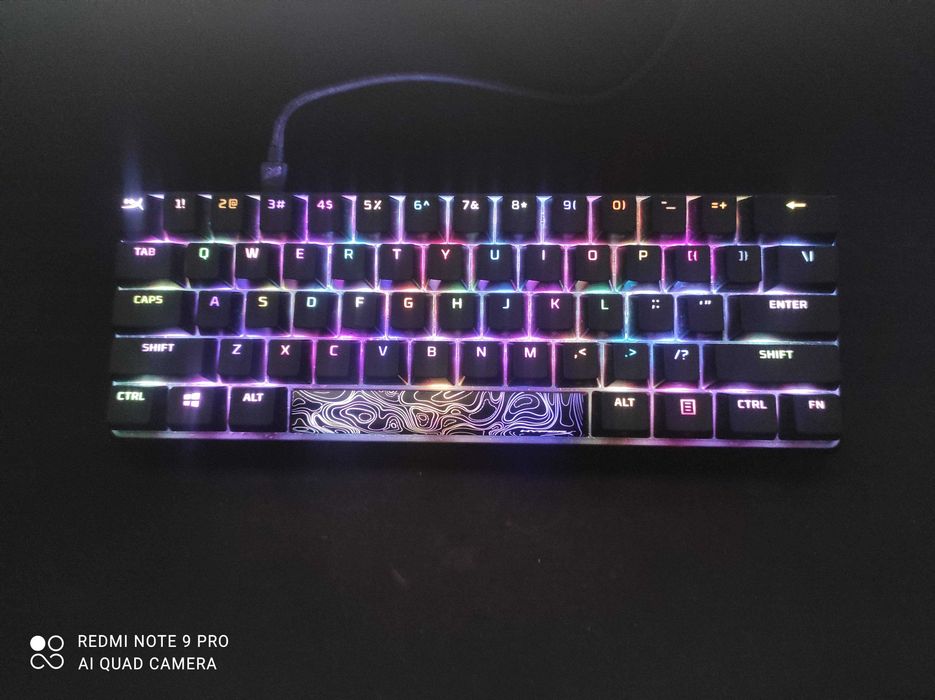 HyperX Alloy Origins 60 Preto - Switches Red - Anti-Ghosting