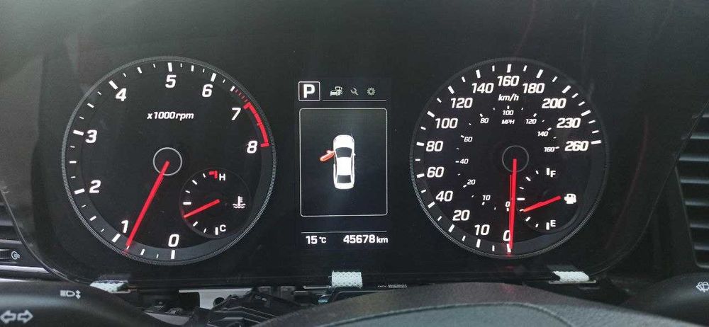 Панель приладів в КМ/Г Hyundai Sonata Sport 15-17 Supervision 4.2