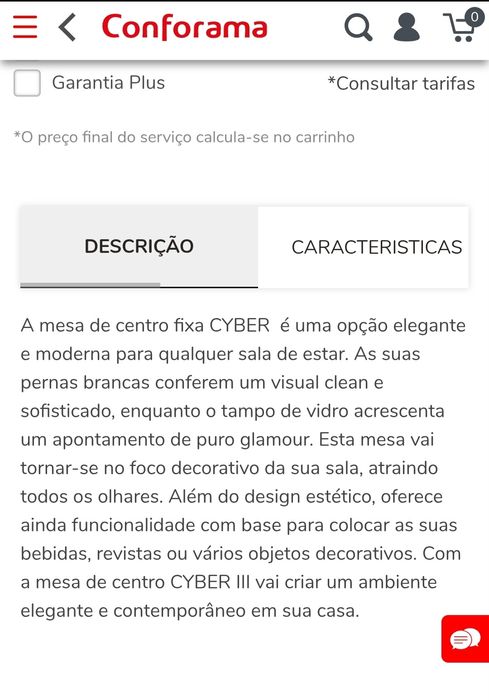 Mesa de centro CYBER