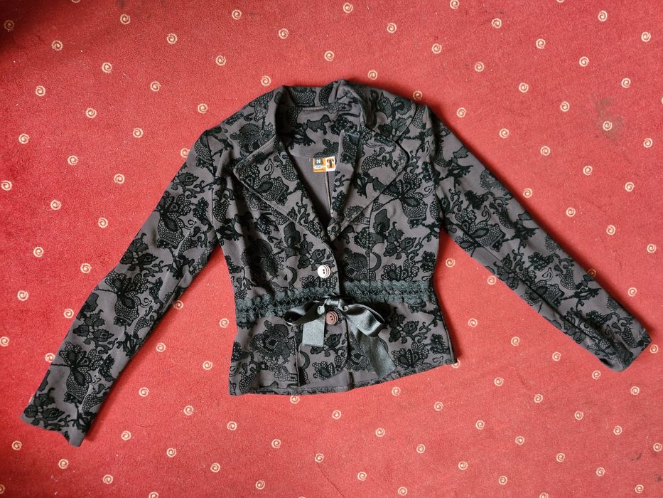 Elegancki brązowy żakiet, Top Studio, r. 36