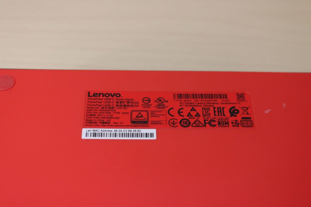 Stacja Lenovo ThinkPad USB-C Dock Gen. 2