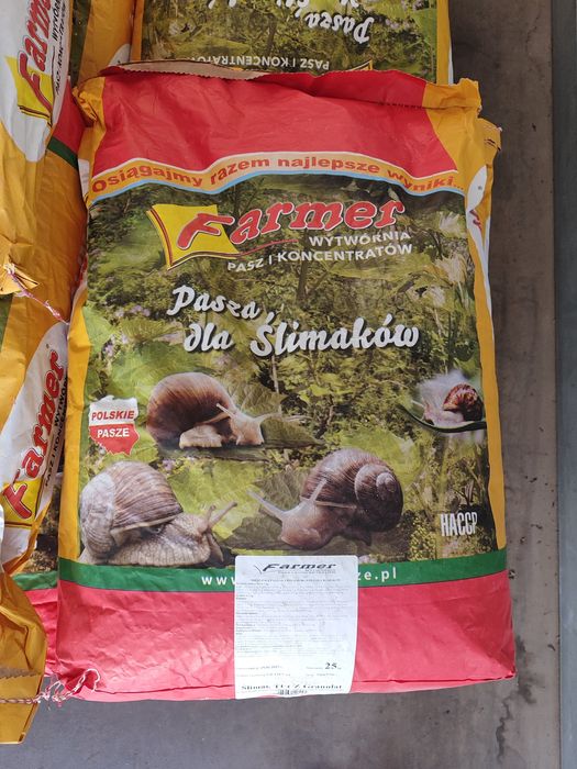 Pasza dla ślimaków TUCZ Granulat Farmer 25kg
