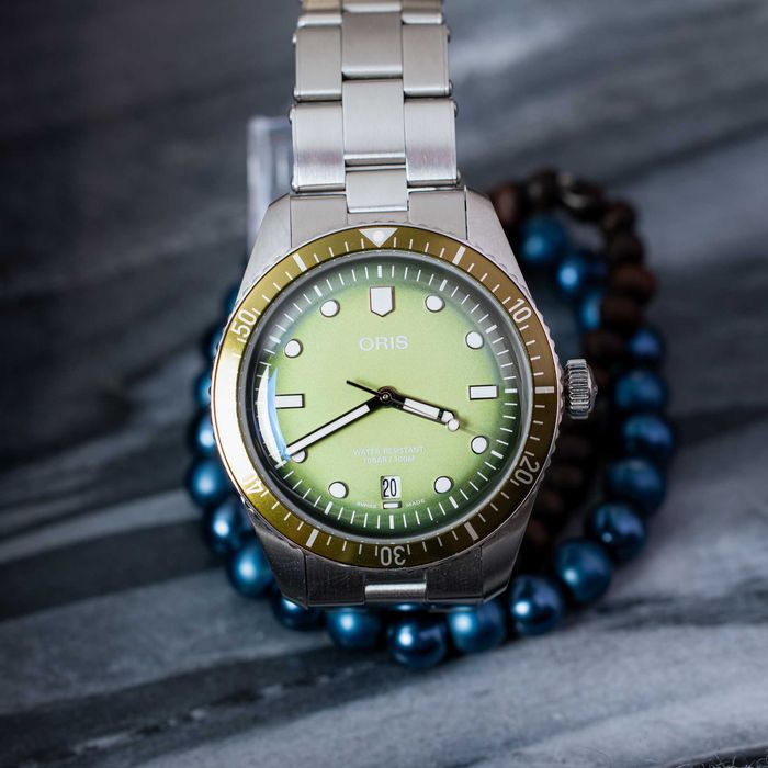 Oris Divers Sixty-Five Date Forest Green