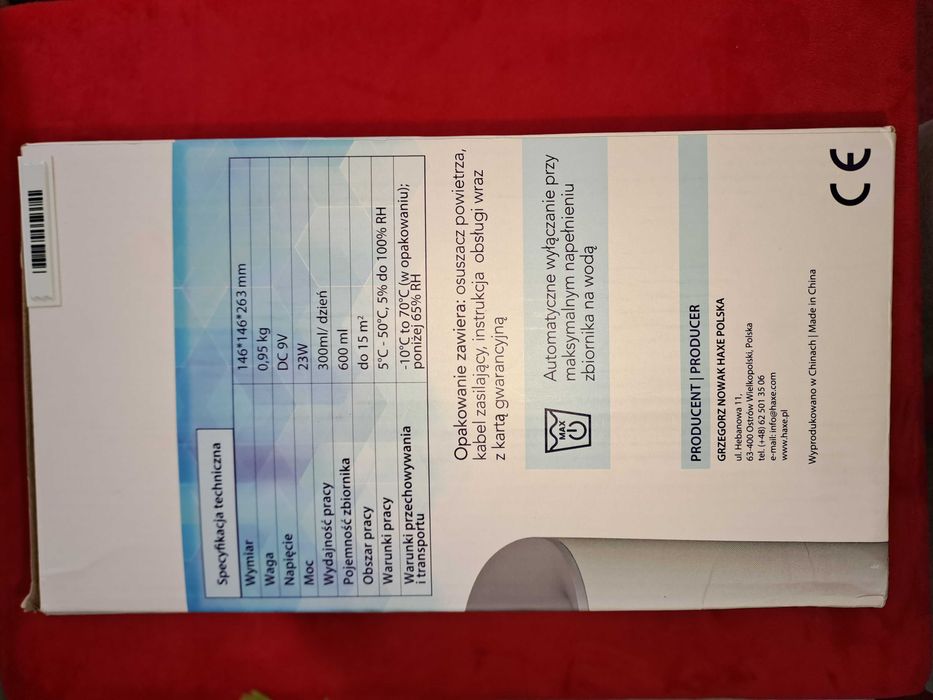 Osuszacz HAXE HX401
