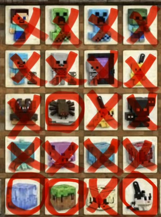 Фігурки kinder joy minecraft