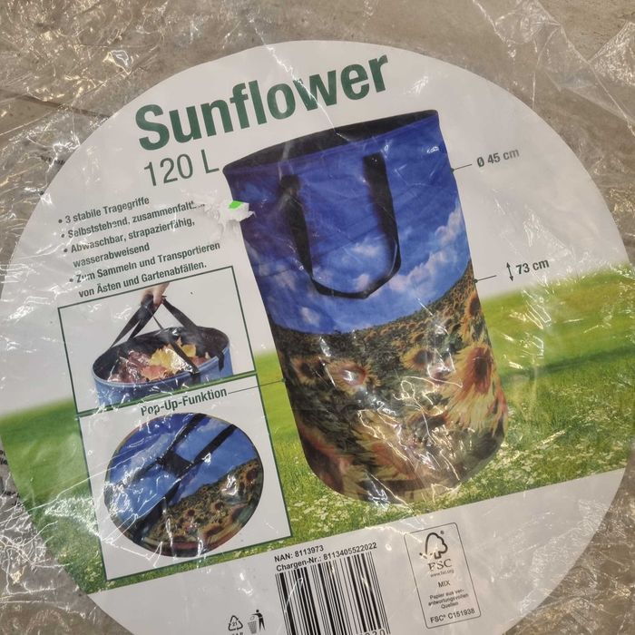 Kosz na liście sunflower słoneczniki
