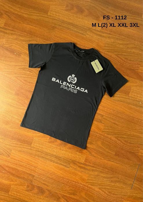 T-shirt Koszulka Balenciaga nowa czarna M-XXXL